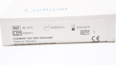 Codman 82-1615 Holter Rickham Standard Reservoir With Nylon Base
